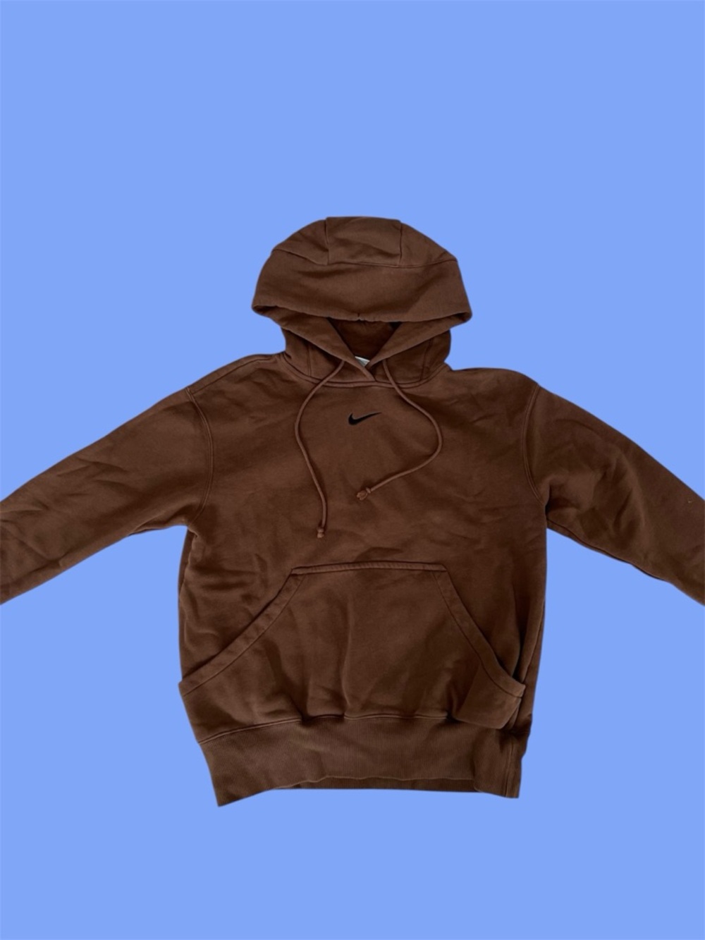 Nike Brown Pullover Hoodie - Classic Swoosh